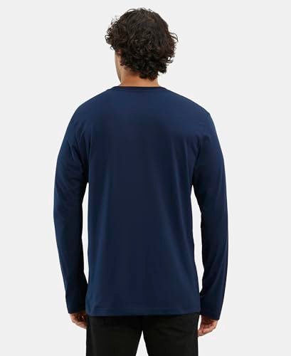 Jockey Men's Round Neck Full Sleeved T-Shirt AM95_Navy_XXL - Image 6