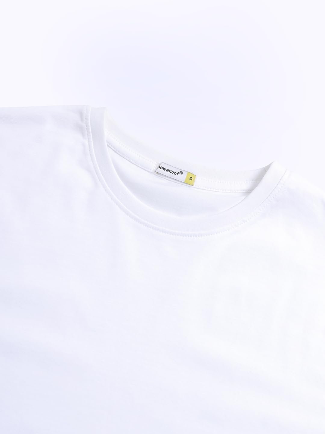 Bewakoof Men's Graphic Print Regular Fit Half Sleeve Round Neck Cotton T-Shirt White - Image 3