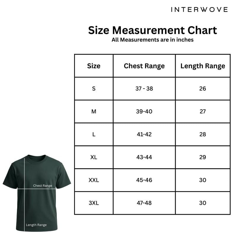INTERWOVE Men's Bamboo Cotton Round Neck, Regular Slim Fit T - Shirt, Half Sleeve, Stylish, Solid Plain Anti Microbial, Anti Odor |Comfort Fit Causal Wear - Forest Green - L - Image 2