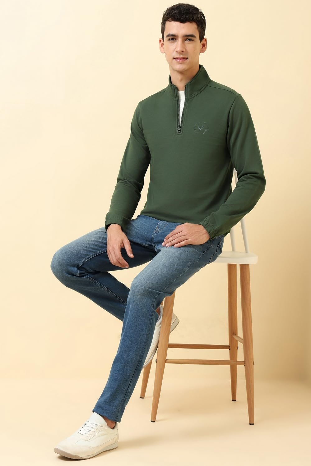 Allen Solly Mens Sweatshirt Kombu Green - Image 2