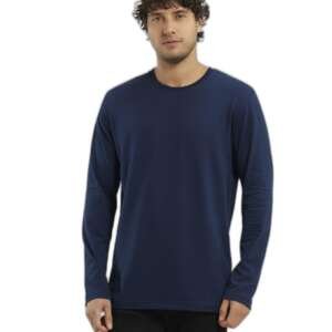 Jockey Men's Round Neck Full Sleeved T-Shirt AM95_Navy_XXL