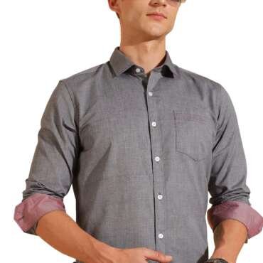 Formal Shirts for Men || Shirt for Men || Men Shirt (in, Alpha, M, Suave Slate)