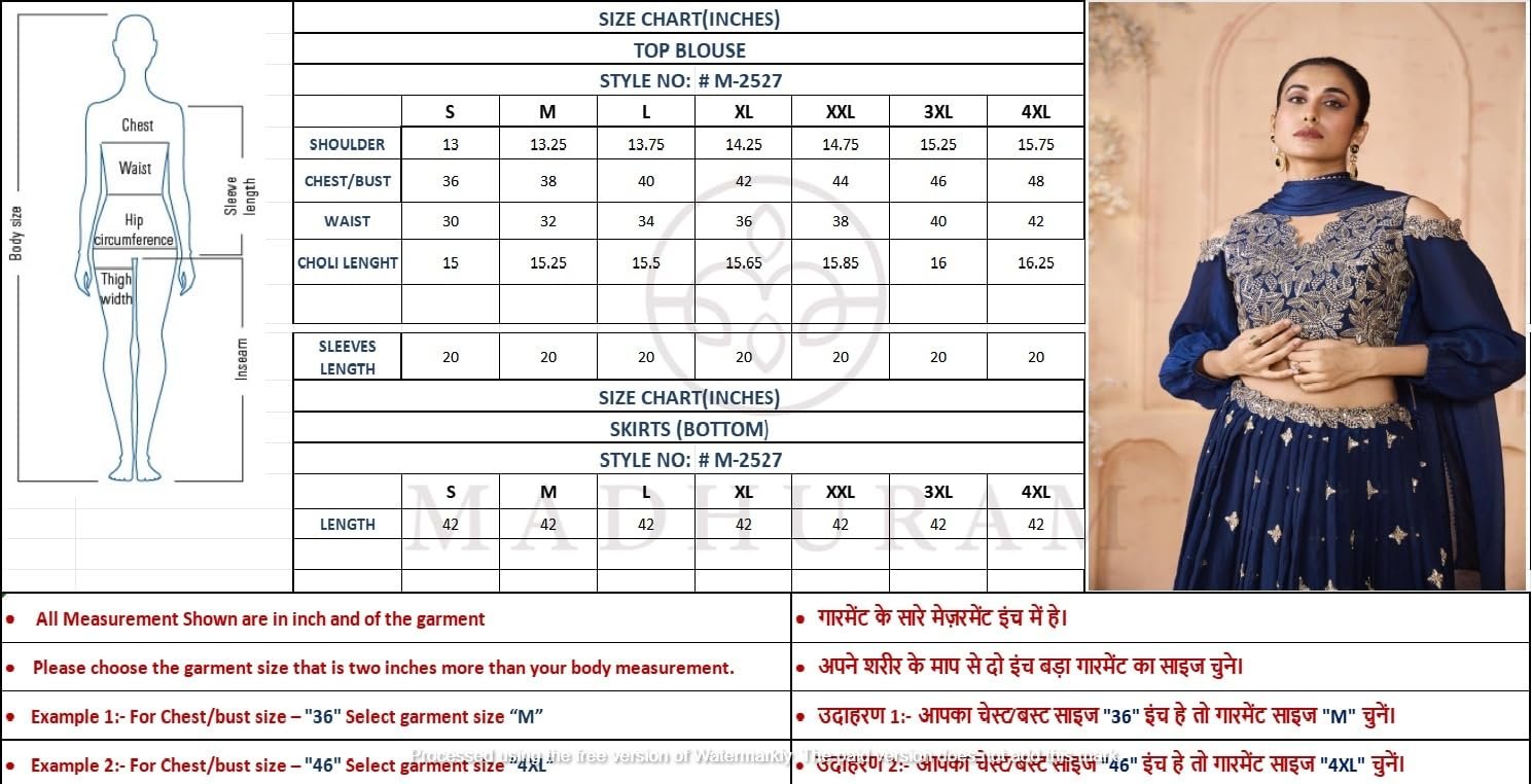 madhuram textiles Womens' Lehenga and Choli Cassata Silk with Embroidery Work Set(M-2527 Mor Pichh_Small) - Image 5