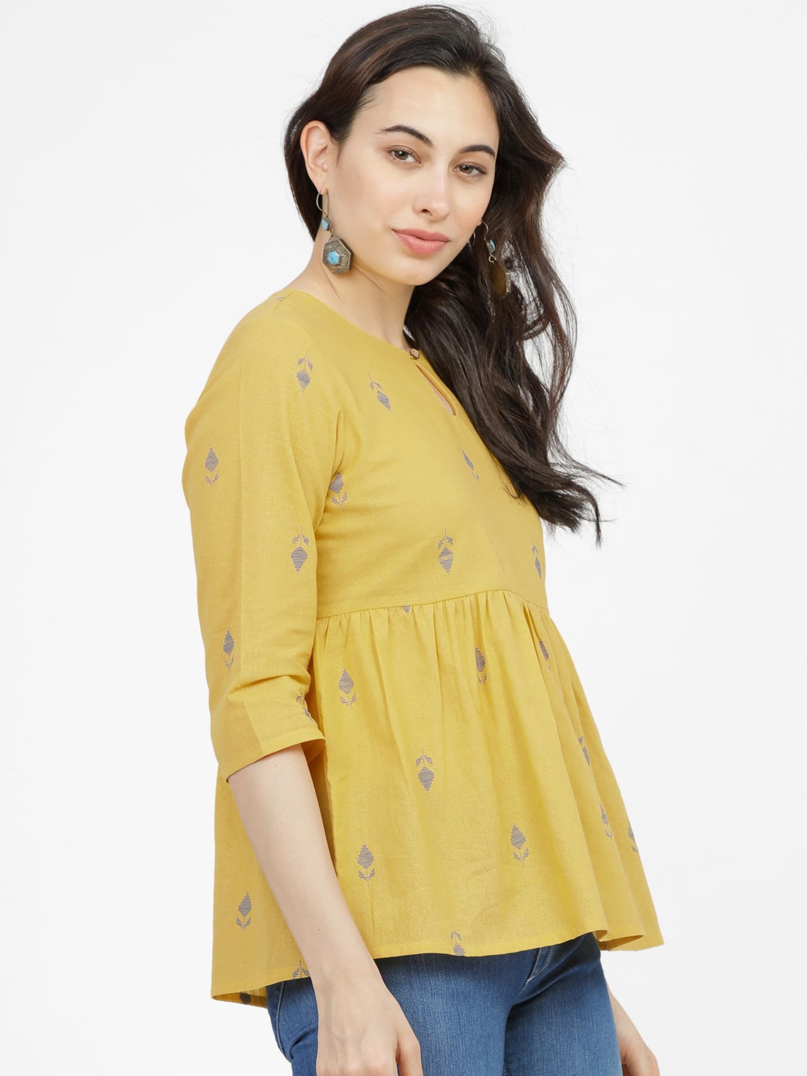 Vishudh Women's Stylish Top | Casual & Chic Everyday Wear | Soft, Comfortable & Stylish | Ethnic Top for Women - Image 4