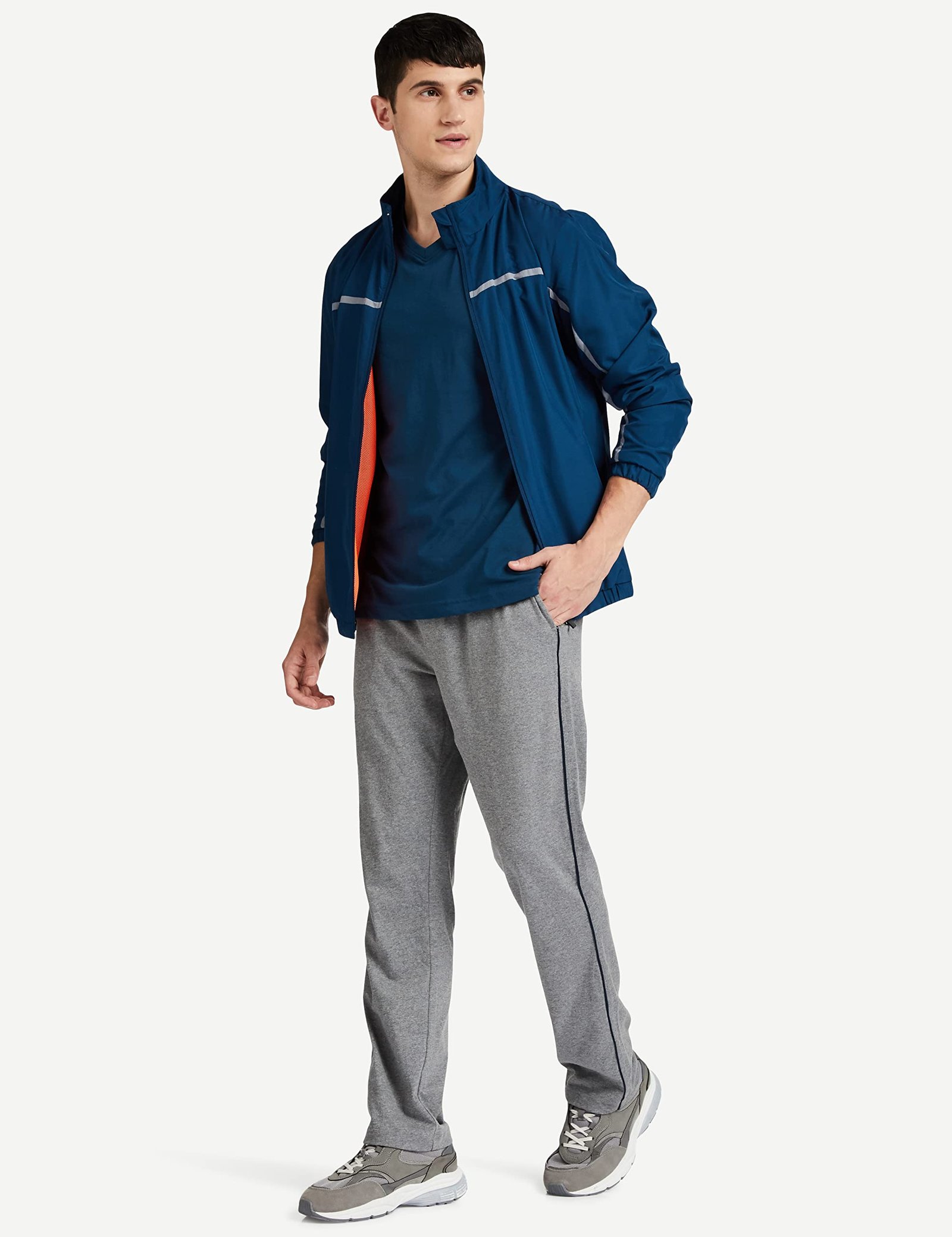 Van Heusen Athleisure Men T-Shirt - Cotton Rich - Smart Tech, Easy Stain Release, Anti Stat, Ultra Soft, Quick Dry_60001_Deep Sea_M - Image 7