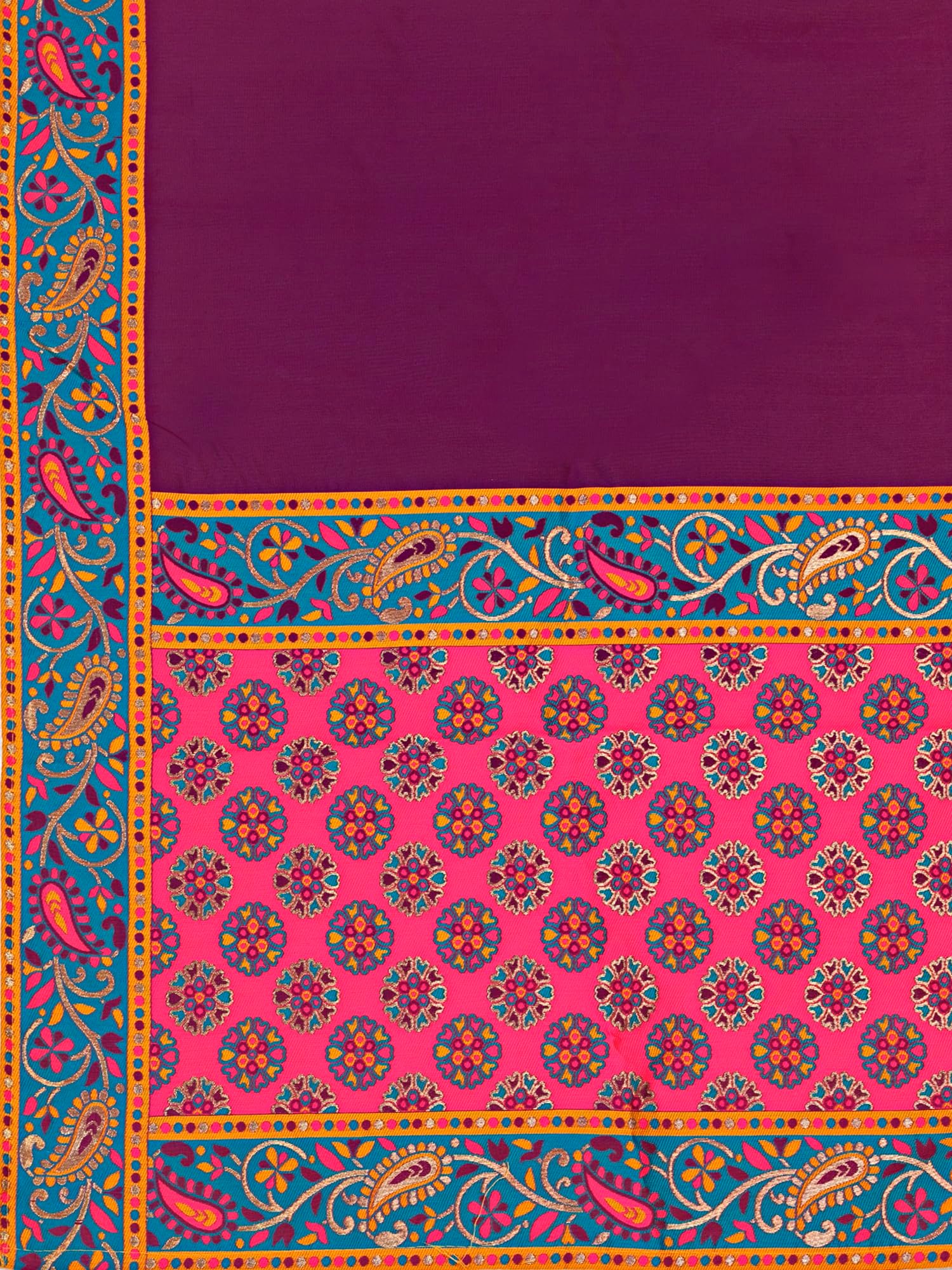 PURVAJA Women's Jacquard Semi-Stitched Lehenga choli (Hira-Wine_Free Size) - Image 2