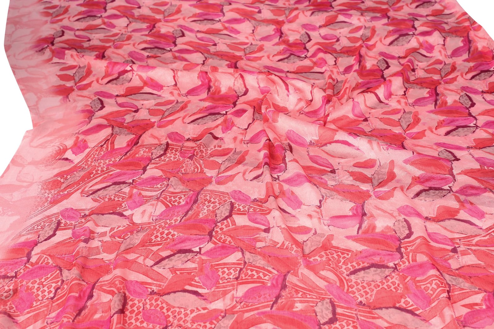 MIRCHI FASHION Chiffon Georgette Floral Printed Sarees for Women with Blouse Piece (40708-Peach) - Image 5