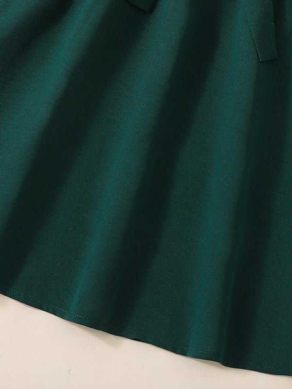 Niren Enterprise Hulk Frock with Beautiful Floral Print Baby Girl Dress (Green Hulk Frock, 9-10 Years) - Image 5