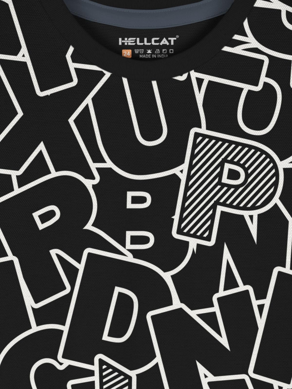 HELLCAT Cotton Blend Boys Dress Clothing Set Combo with Tshirts & Shorts - Pack 1 Black3 9-10 Years, Printed - Image 5