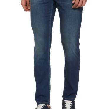 Pepe Jeans Men's Straight Low Rise Jeans (PM206826Q03_Dark Used_36), Blue